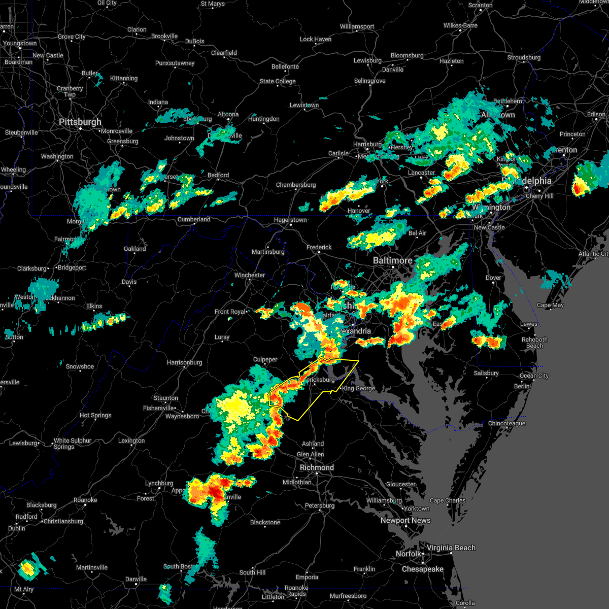 Interactive Hail Maps Hail Map for Fredericksburg, VA