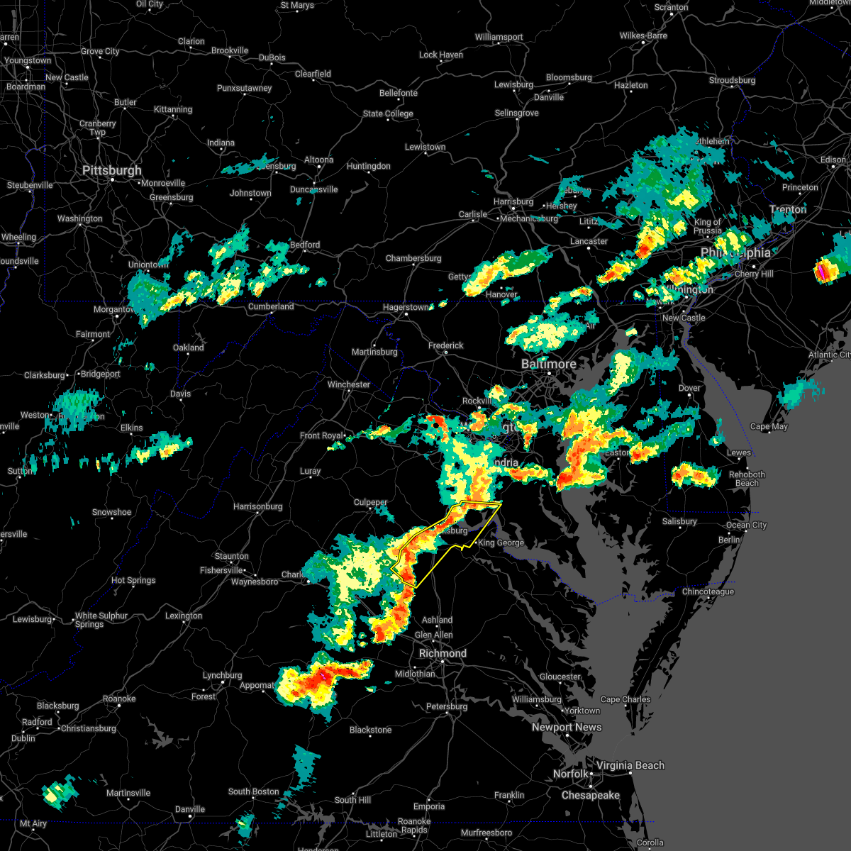 Interactive Hail Maps Hail Map for Fredericksburg, VA