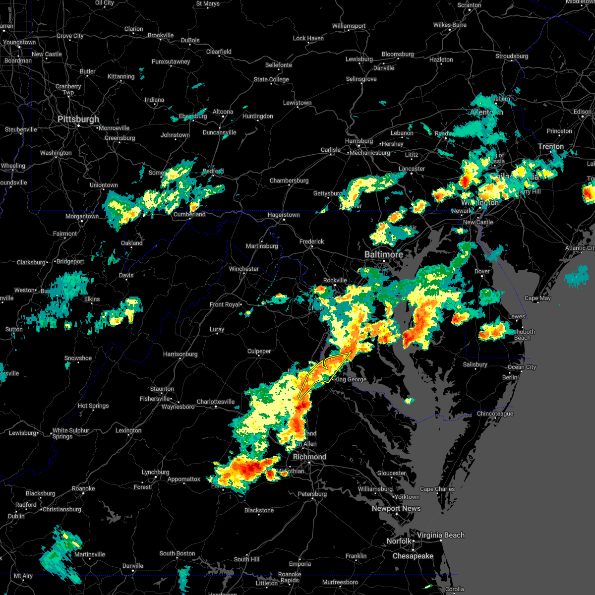 Interactive Hail Maps Hail Map for Fredericksburg, VA