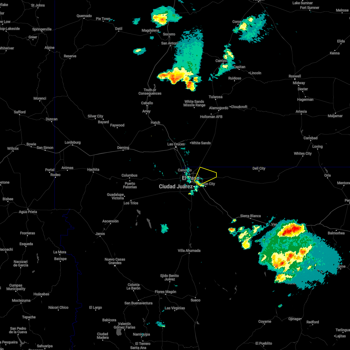 Interactive Hail Maps Hail Map for El Paso, TX
