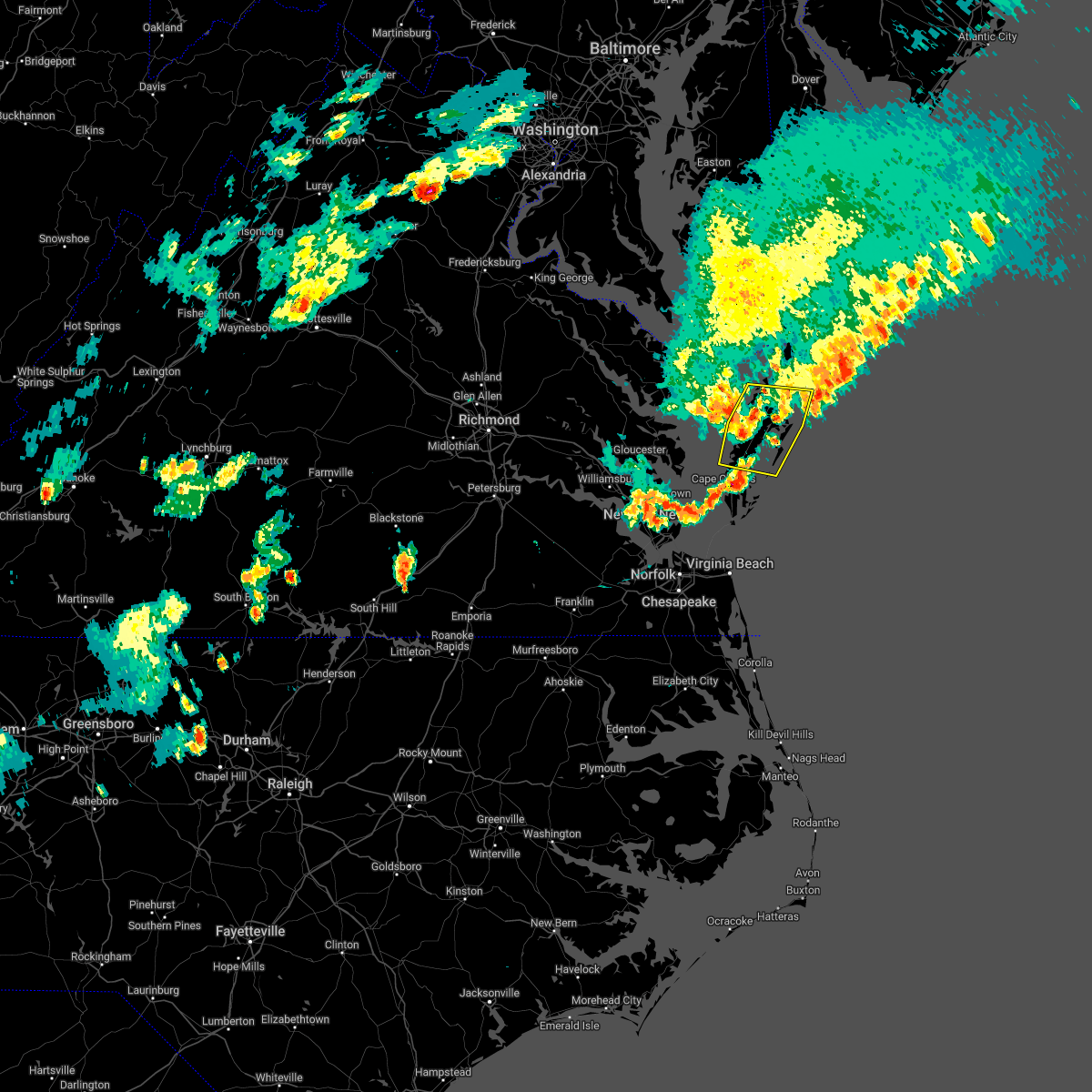 Interactive Hail Maps Hail Map for Wachapreague, VA