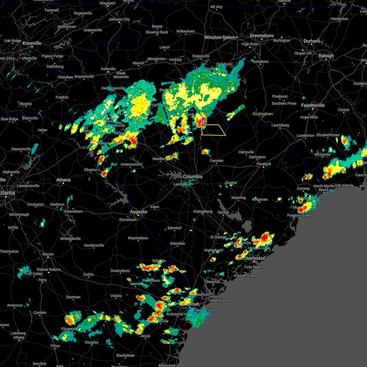 Interactive Hail Maps Hail Map for Lancaster, SC