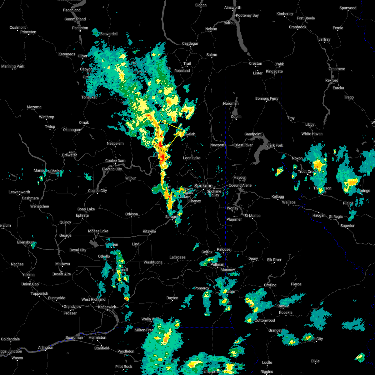 Interactive Hail Maps Hail Map for Inchelium, WA