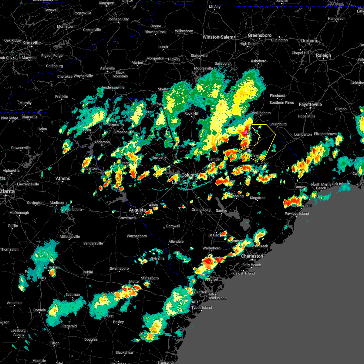 Interactive Hail Maps Hail Map for Clio, SC
