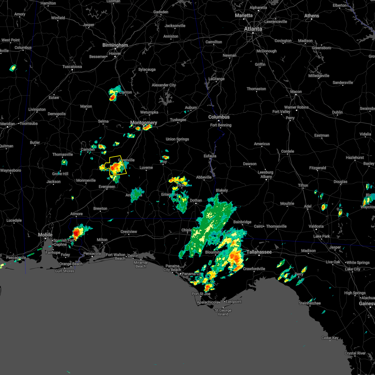Interactive Hail Maps Hail Map for AL