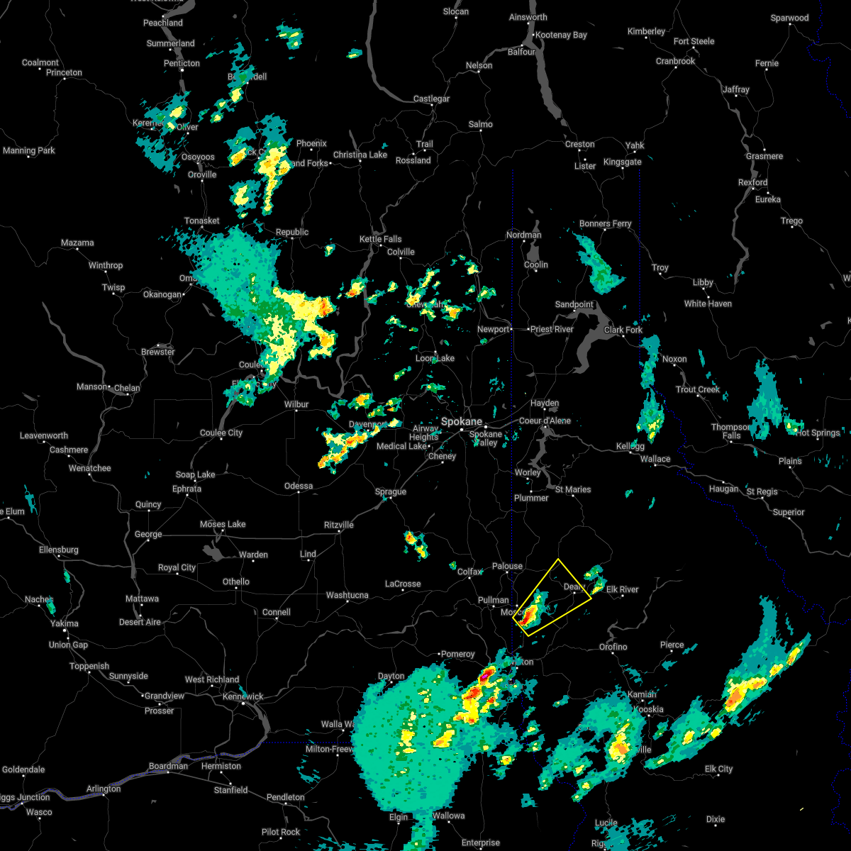 Interactive Hail Maps Hail Map for Moscow, ID