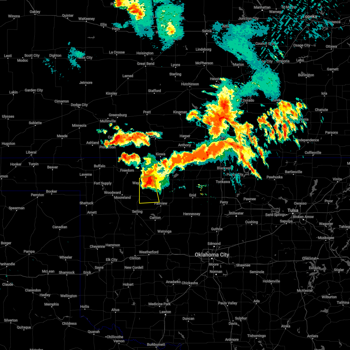 Interactive Hail Maps Hail Map for Waynoka, OK