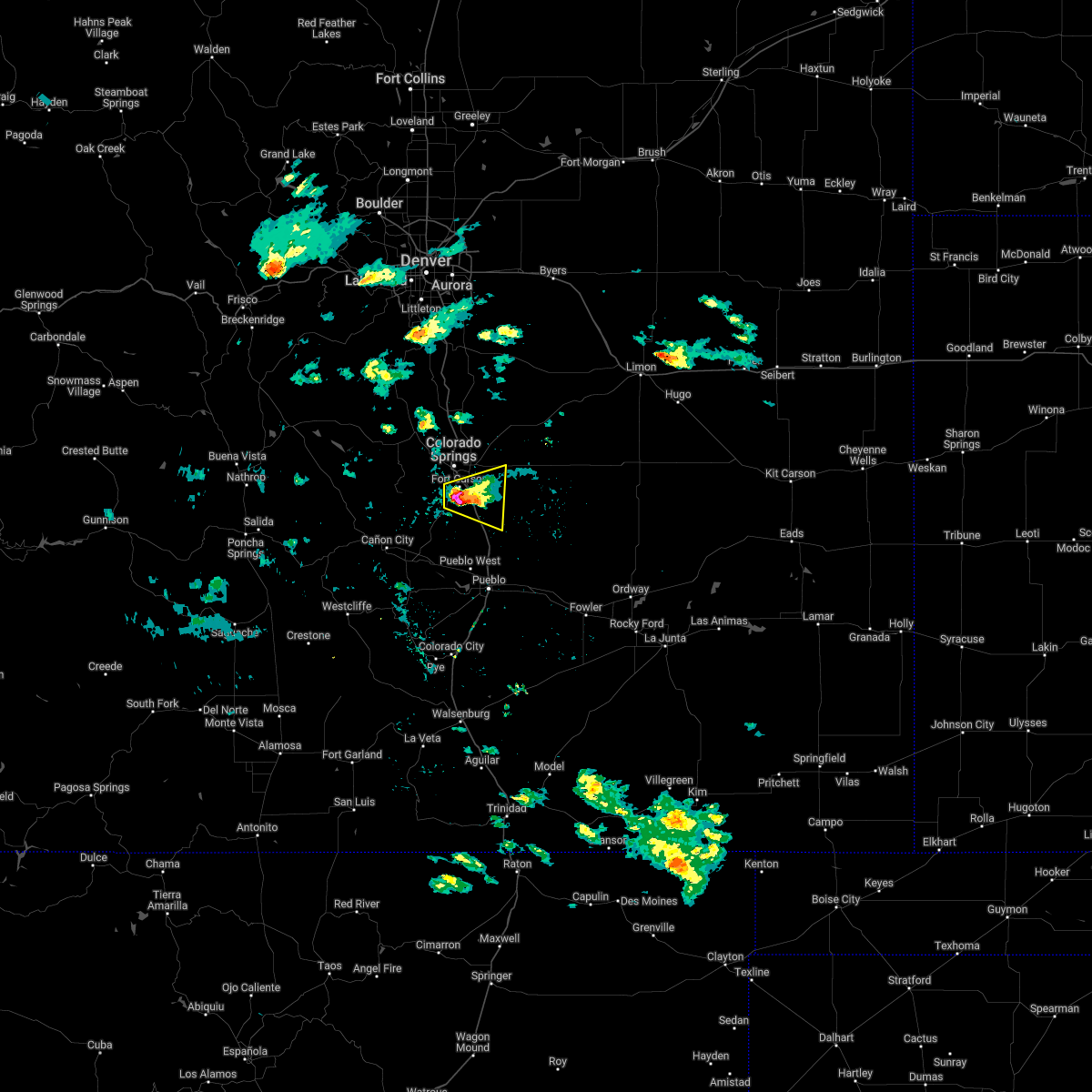 Interactive Hail Maps Hail Map for Colorado Springs, CO