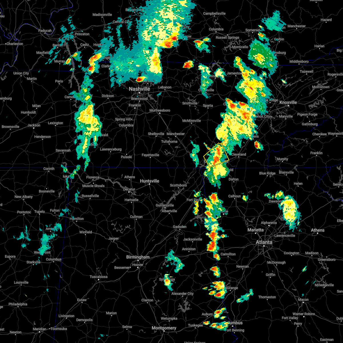 Interactive Hail Maps Hail Map for Chattanooga, TN