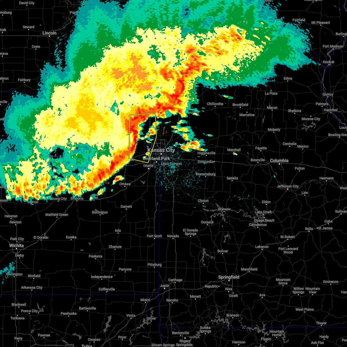 Interactive Hail Maps Hail Map for Lansing, KS