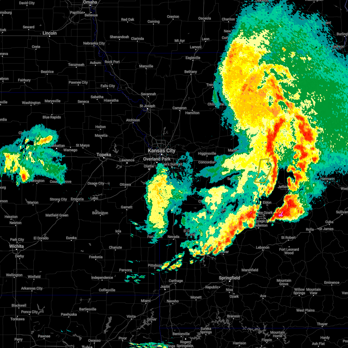 Interactive Hail Maps Hail Map for Rocheport, MO