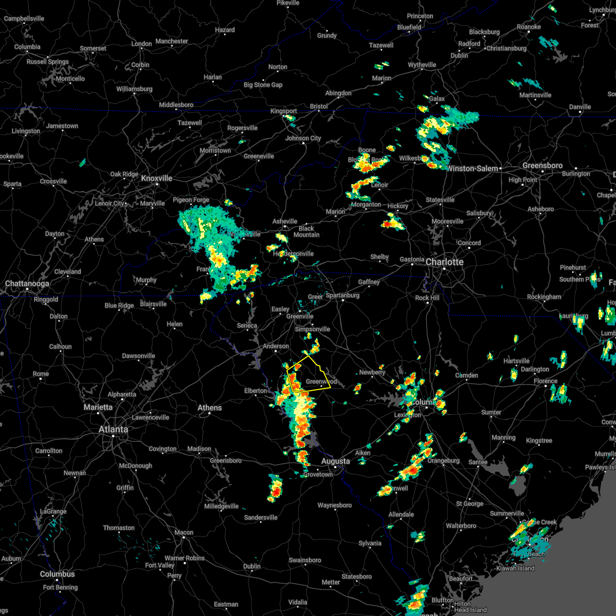 Interactive Hail Maps Hail Map for Donalds, SC