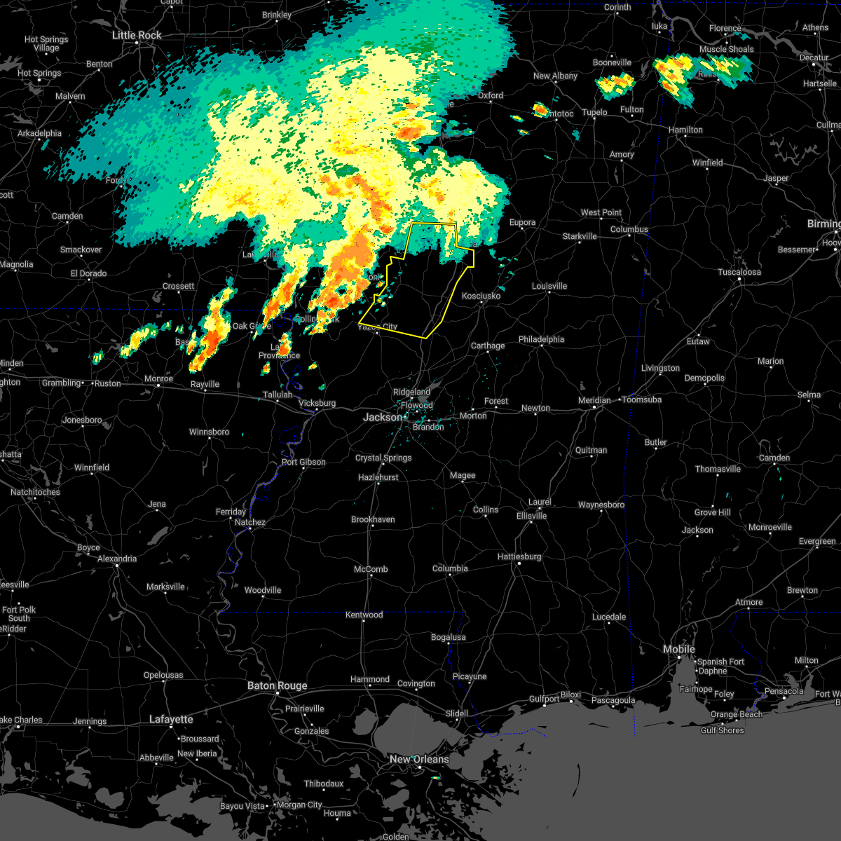 Interactive Hail Maps Hail Map for North Carrollton, MS