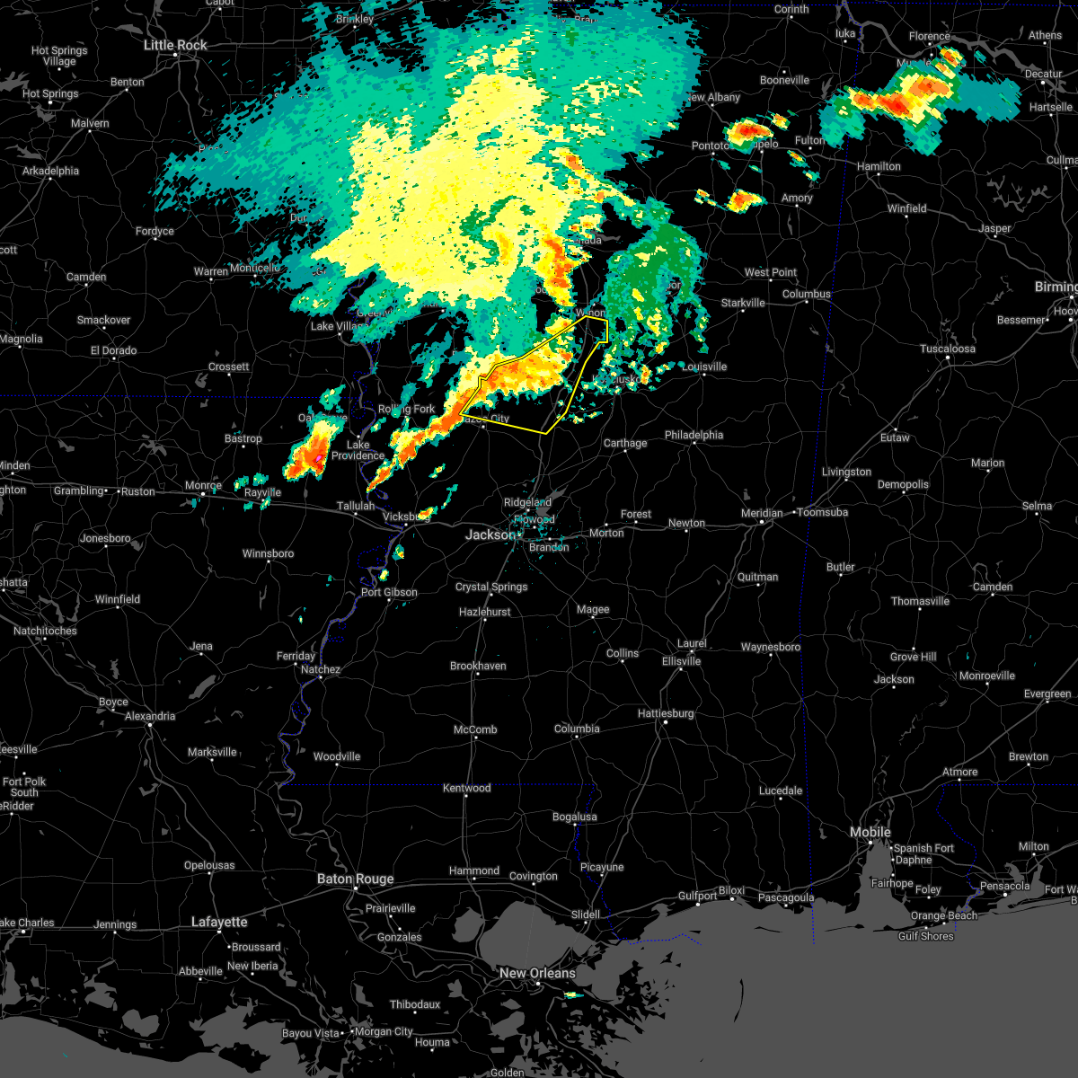 Interactive Hail Maps Hail Map for Vaiden, MS