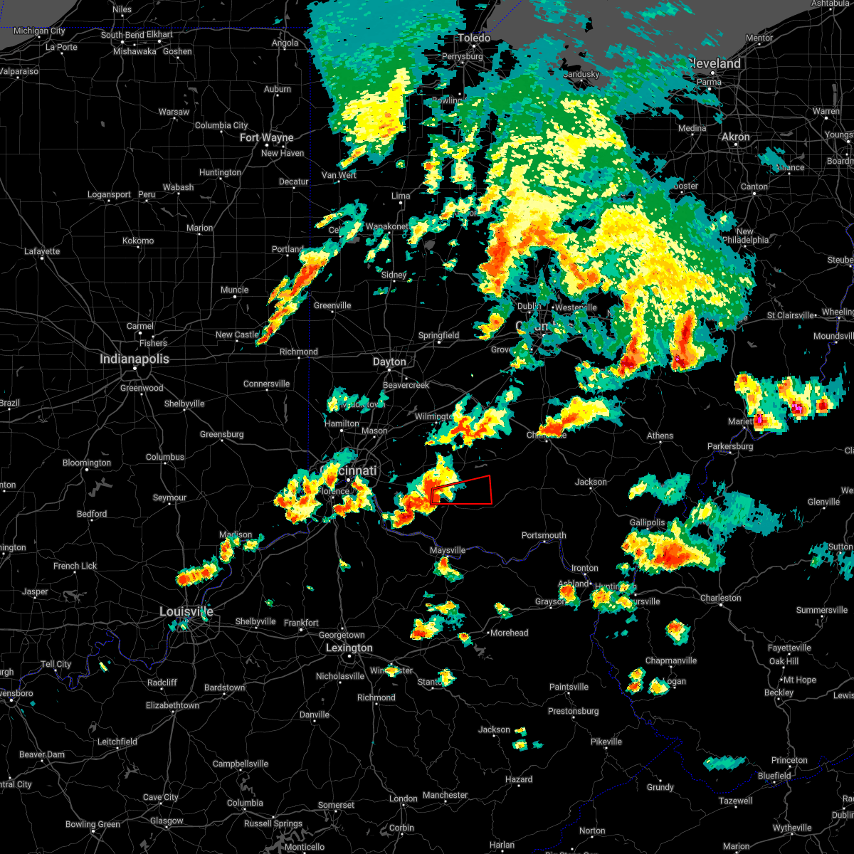 Interactive Hail Maps Hail Map for Mowrystown, OH