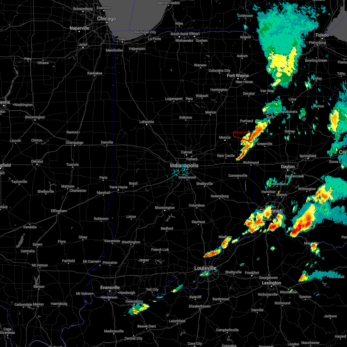 Interactive Hail Maps Hail Map for Albany, IN