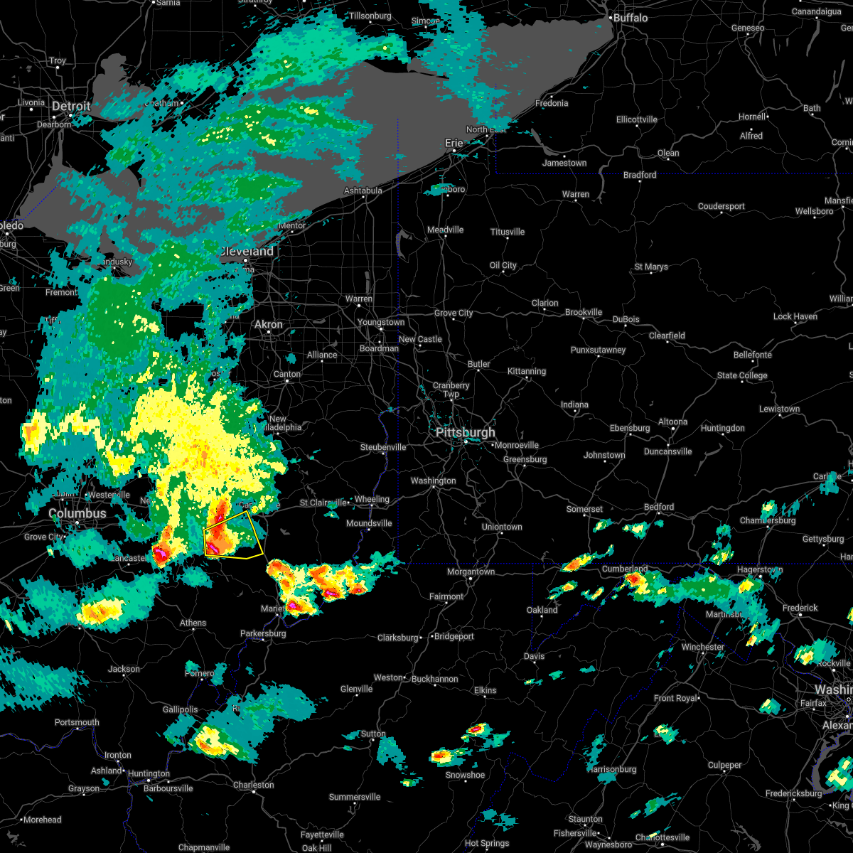 Interactive Hail Maps Hail Map for Zanesville, OH