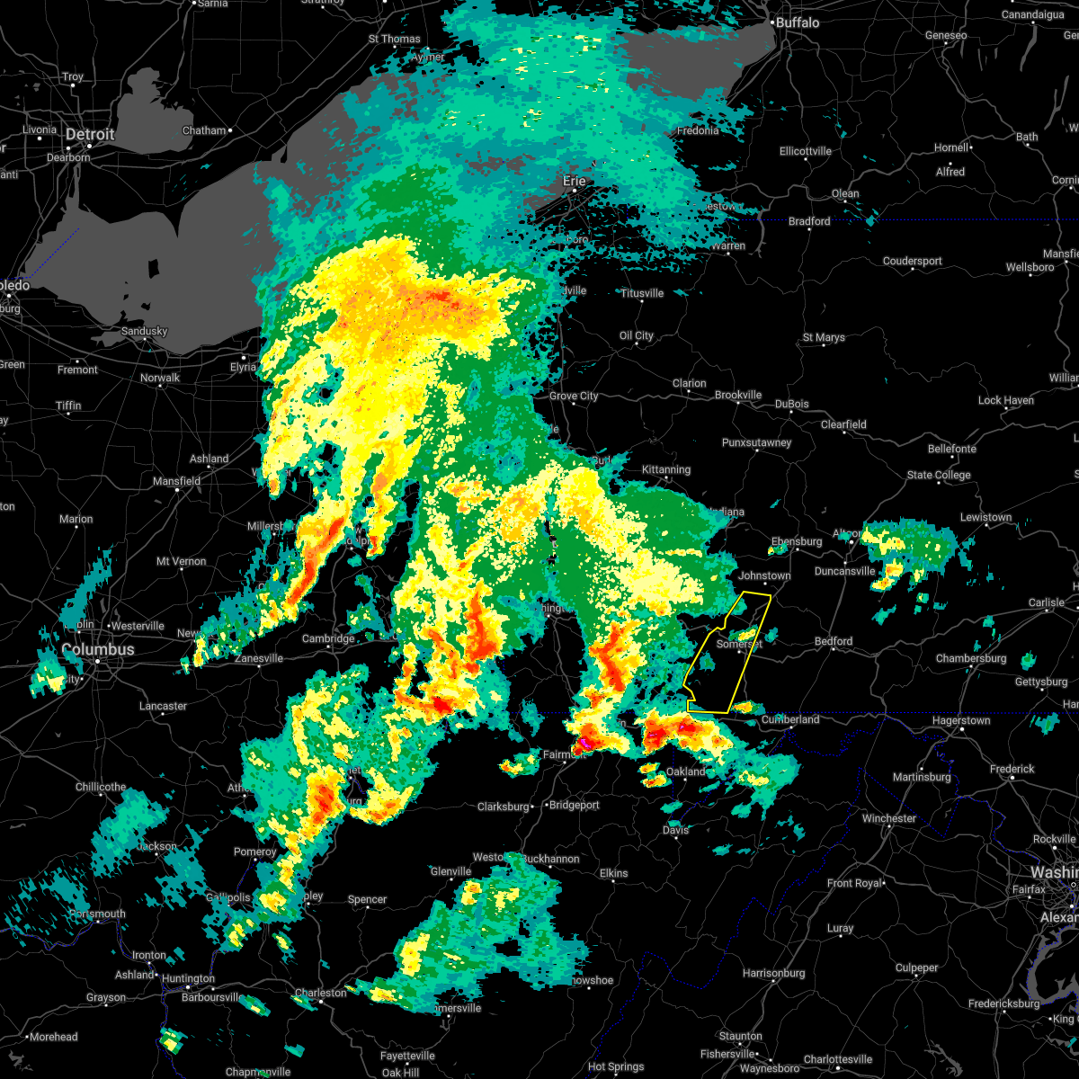 Interactive Hail Maps Hail Map for Addison, PA