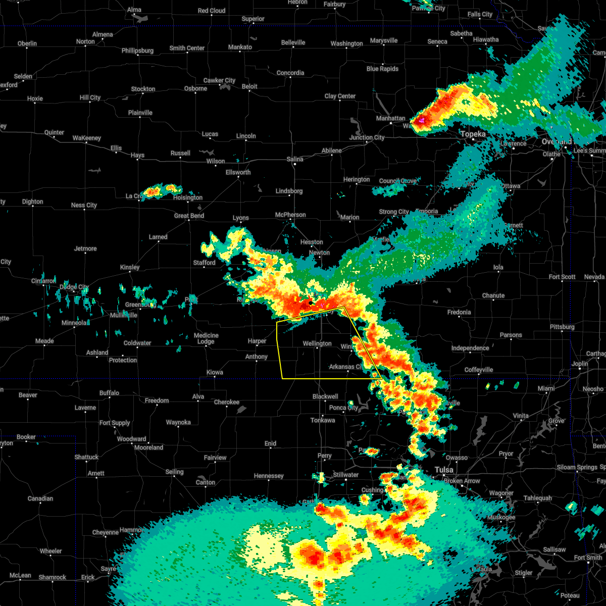 Interactive Hail Maps Hail Map for Wichita, KS