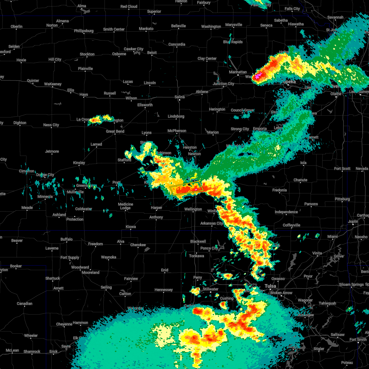 Interactive Hail Maps Hail Map for Wichita, KS