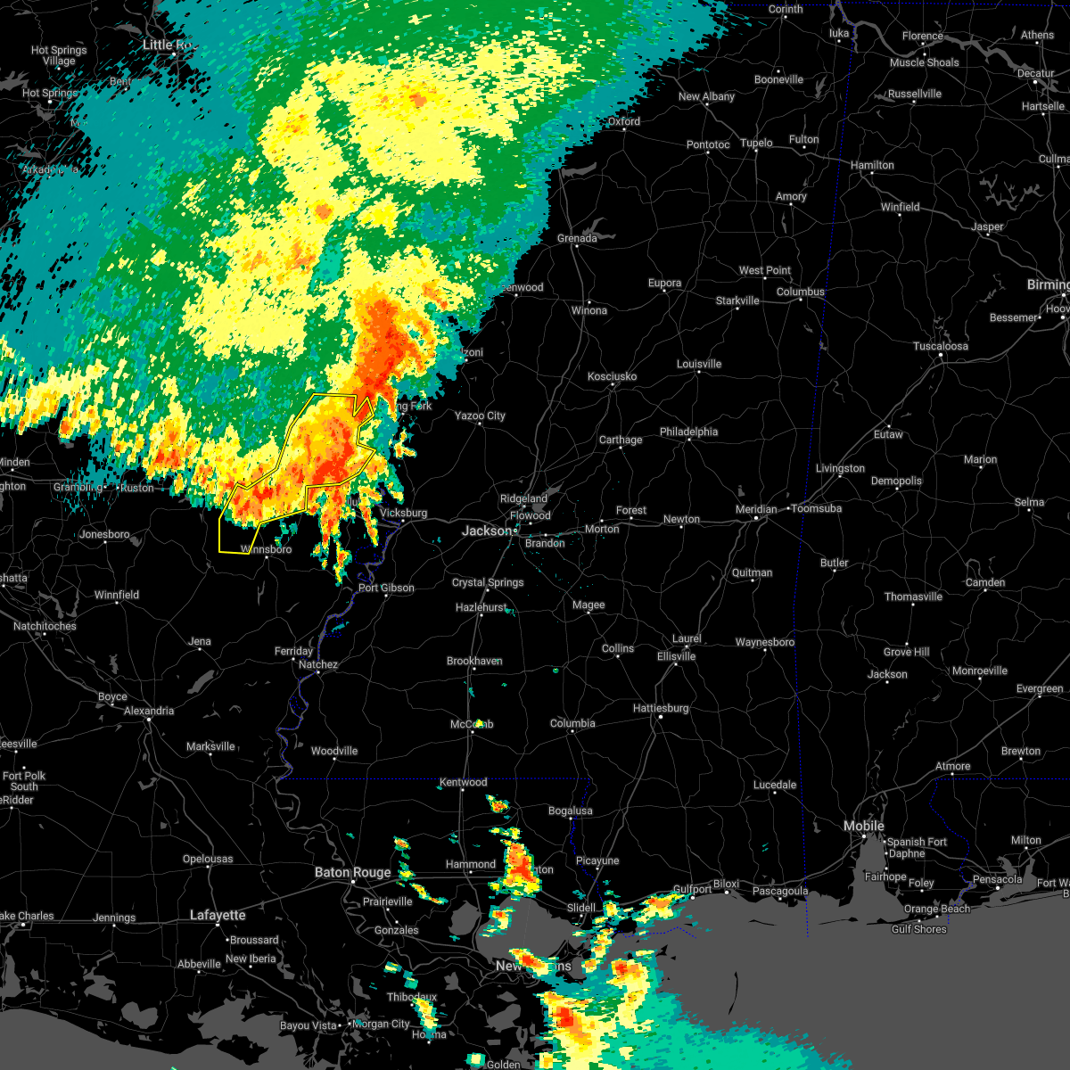 Interactive Hail Maps Hail Map for Mangham, LA