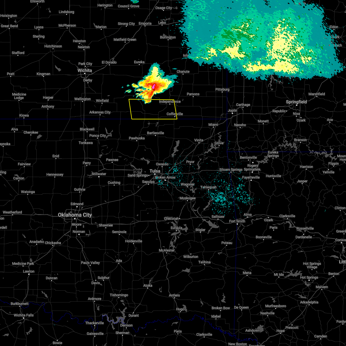 Interactive Hail Maps Hail Map for Caney, KS