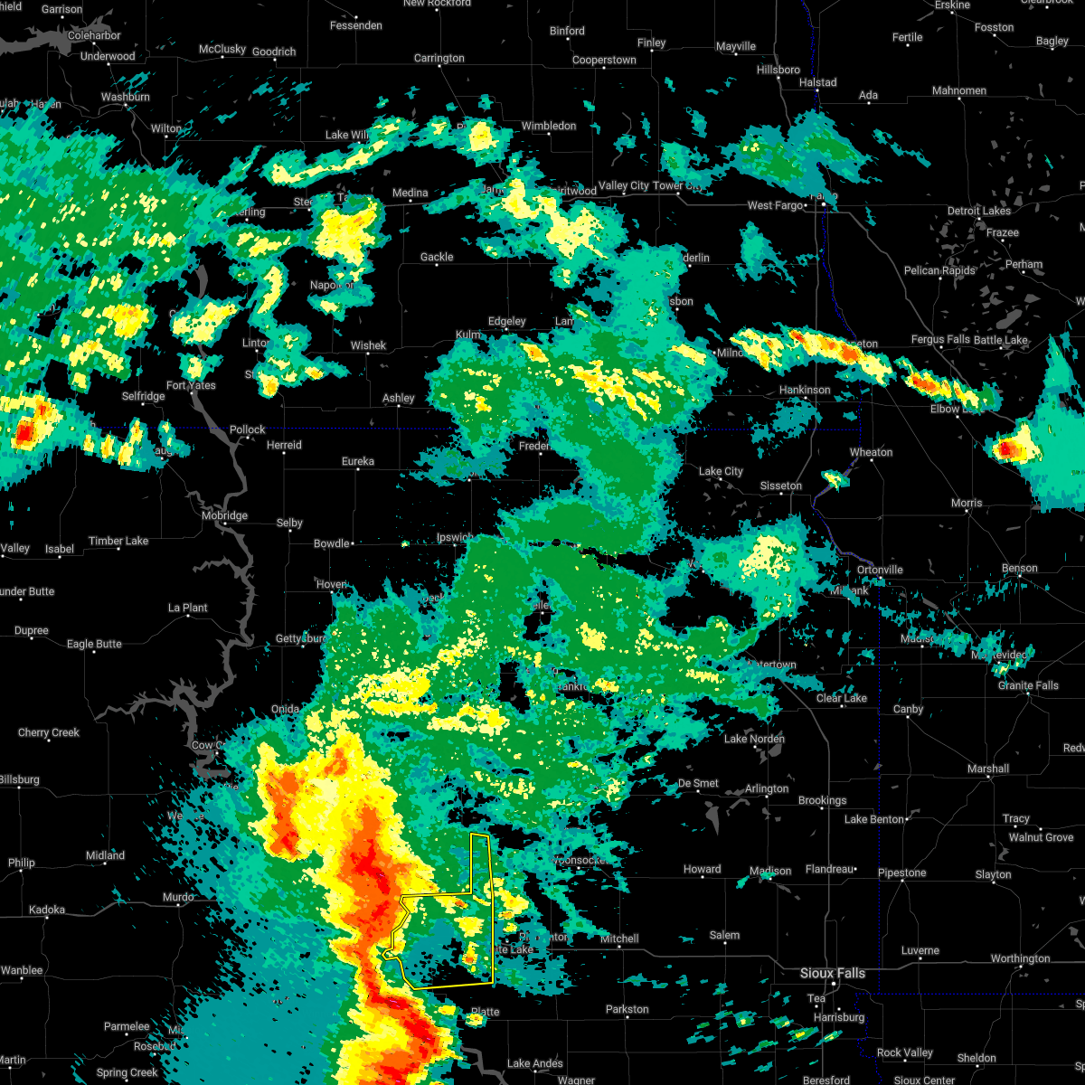 Interactive Hail Maps Hail Map for Chamberlain, SD