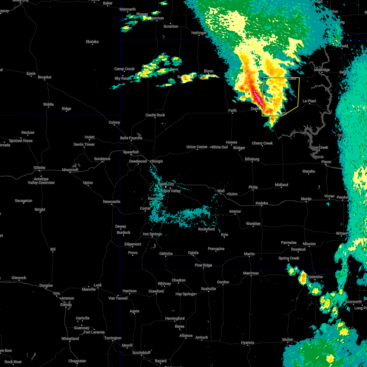 Interactive Hail Maps Hail Map for Eagle Butte, SD