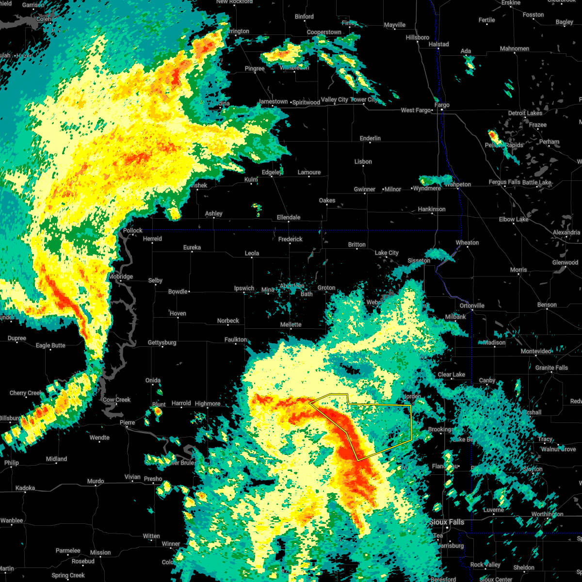 Interactive Hail Maps Hail Map for Erwin, SD