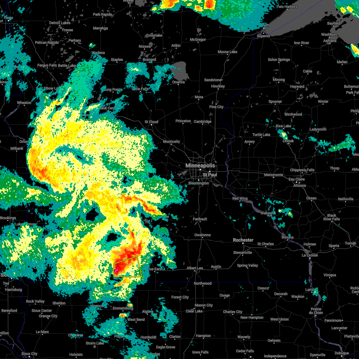 Interactive Hail Maps Hail Map for Fairmont, MN