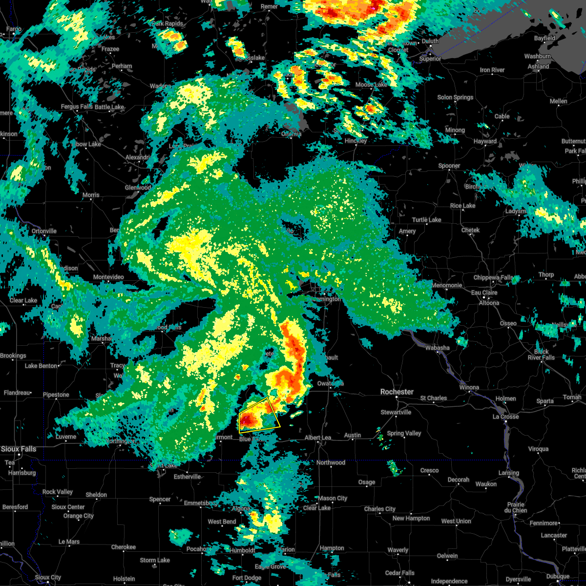 Interactive Hail Maps Hail Map for Winnebago, MN