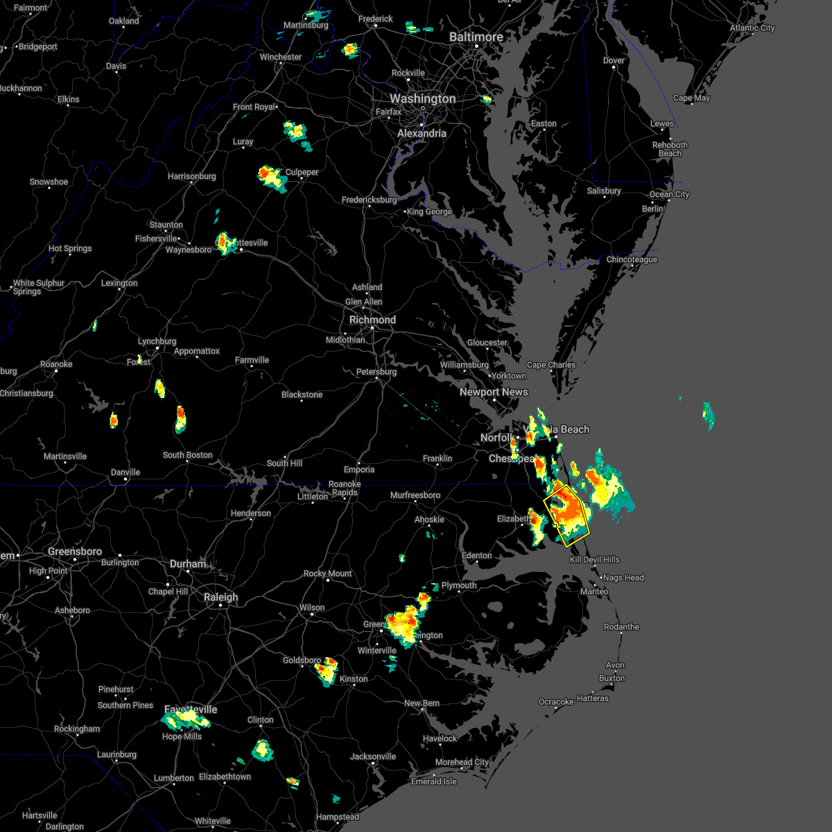 Interactive Hail Maps Hail Map for Coinjock, NC
