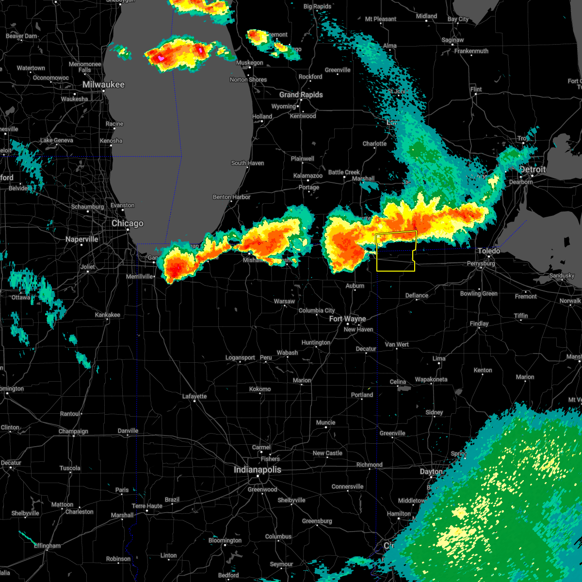 Interactive Hail Maps Hail Map for Reading, MI