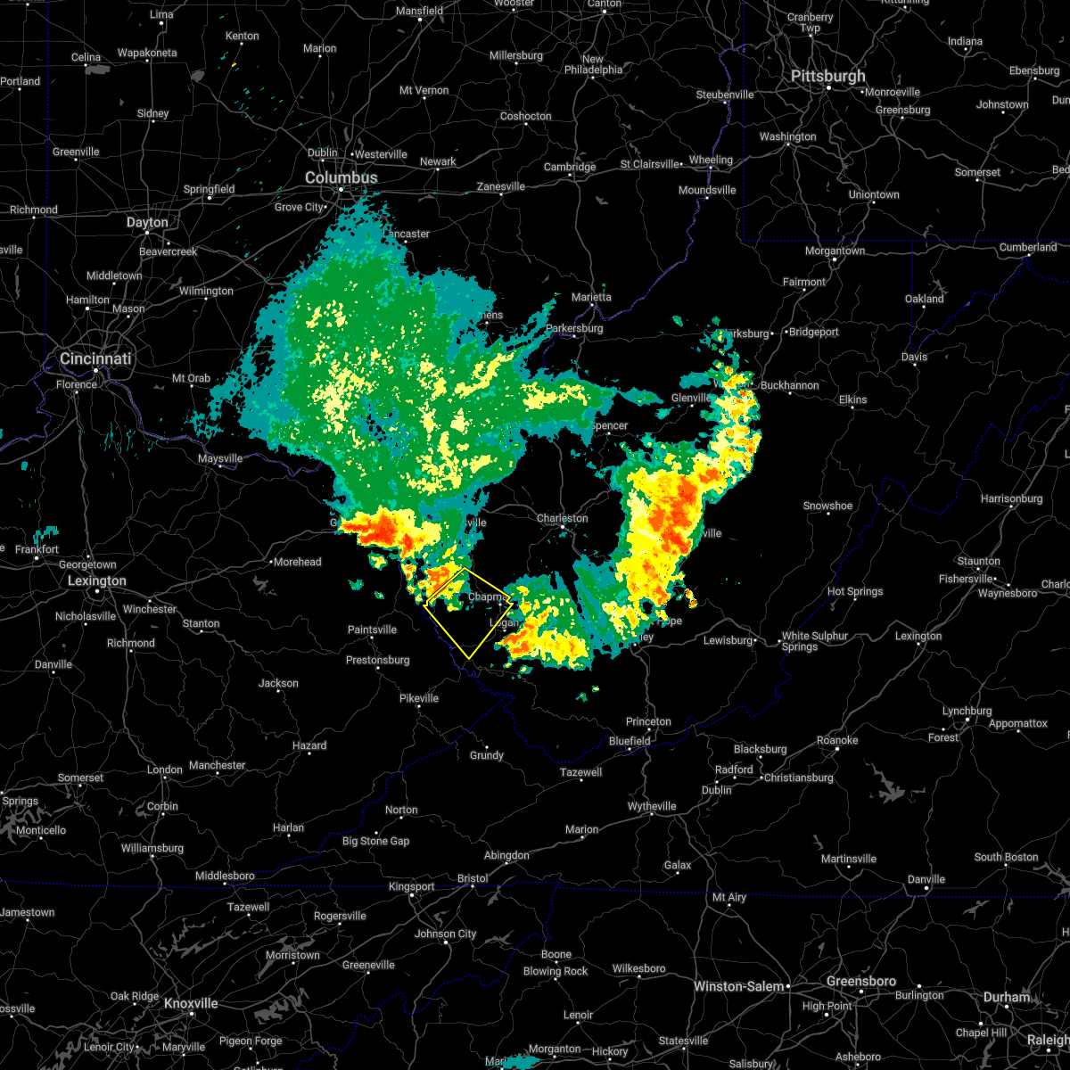 Interactive Hail Maps Hail Map for Holden, WV