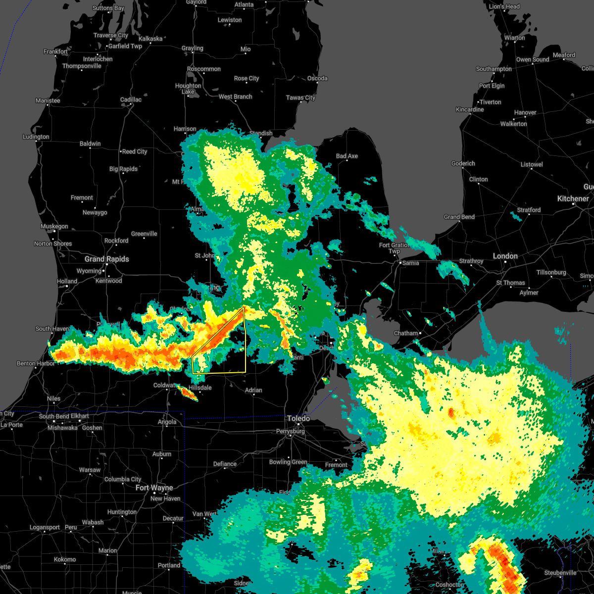 Interactive Hail Maps Hail Map for Brooklyn, MI
