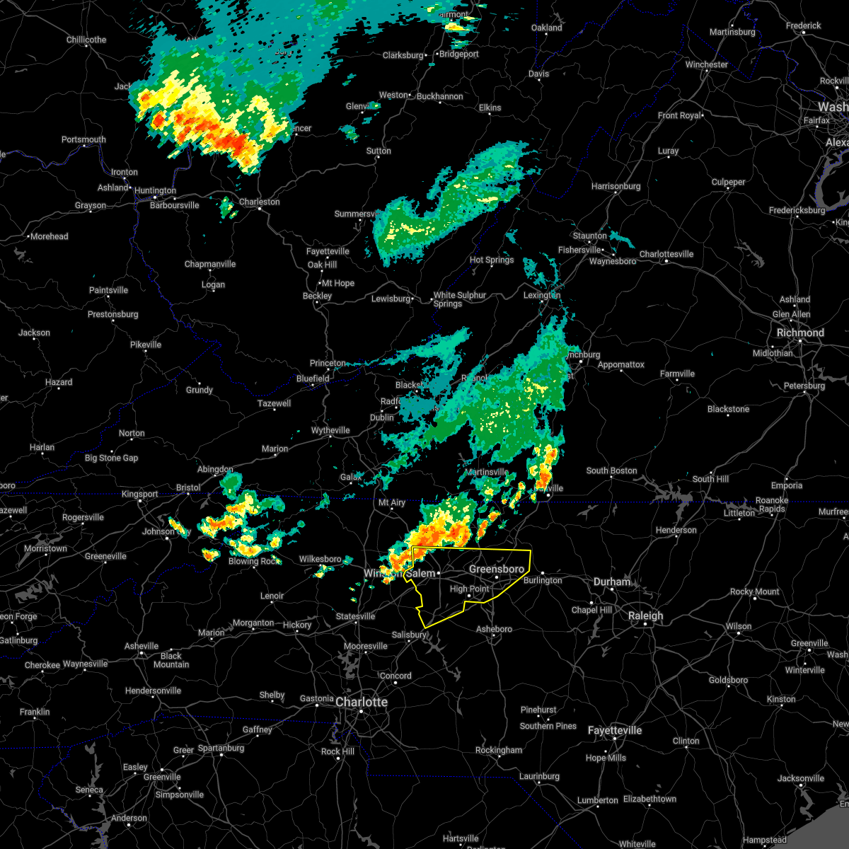 Interactive Hail Maps Hail Map for Rural Hall, NC