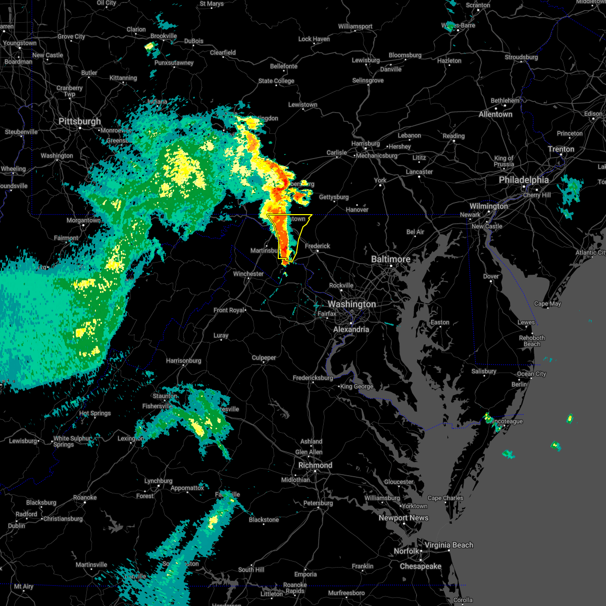 Interactive Hail Maps Hail Map for Hagerstown, MD