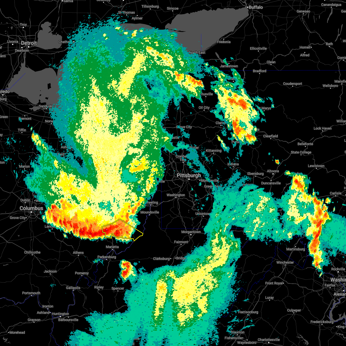 Interactive Hail Maps Hail Map for Caldwell, OH