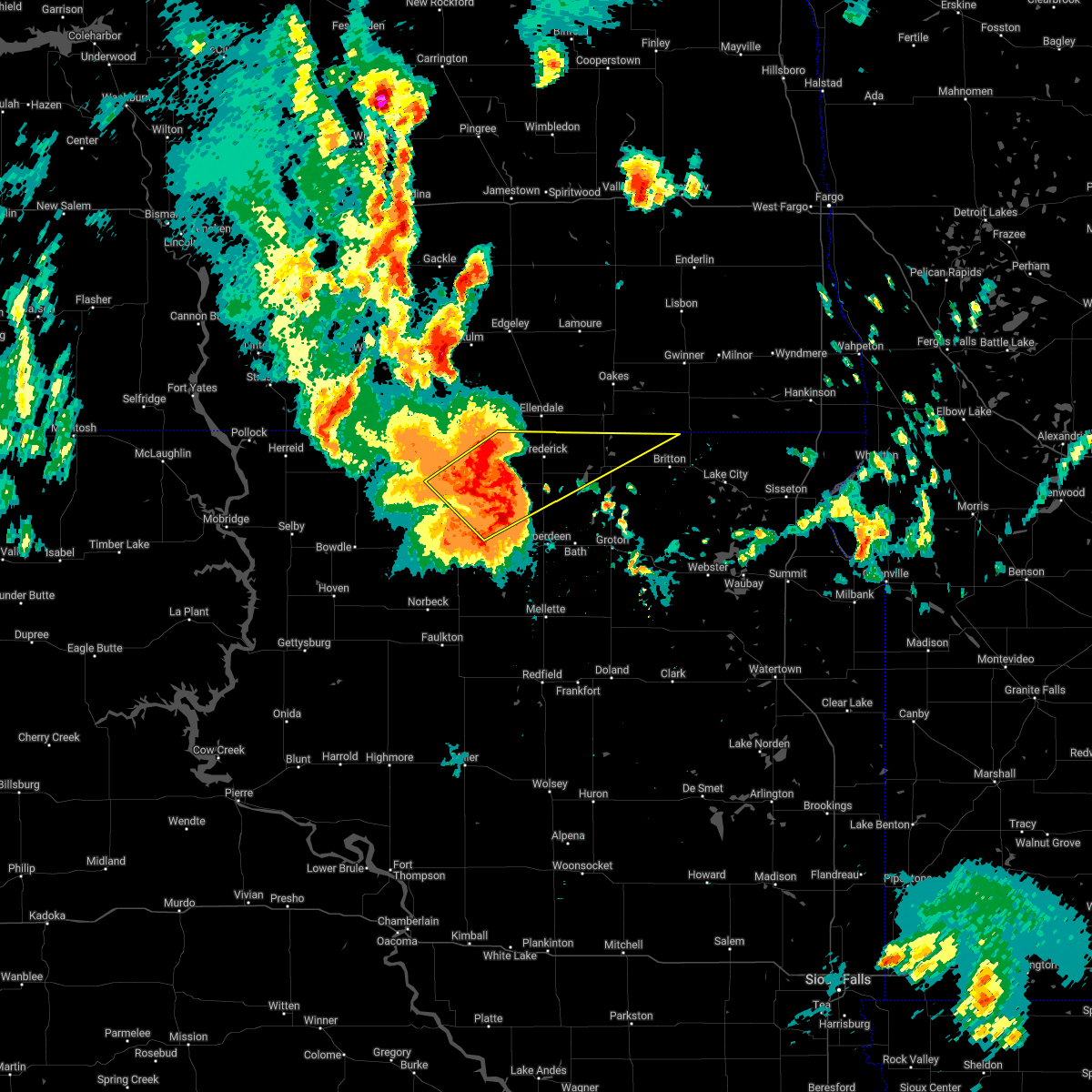 Interactive Hail Maps Hail Map for Frederick, SD