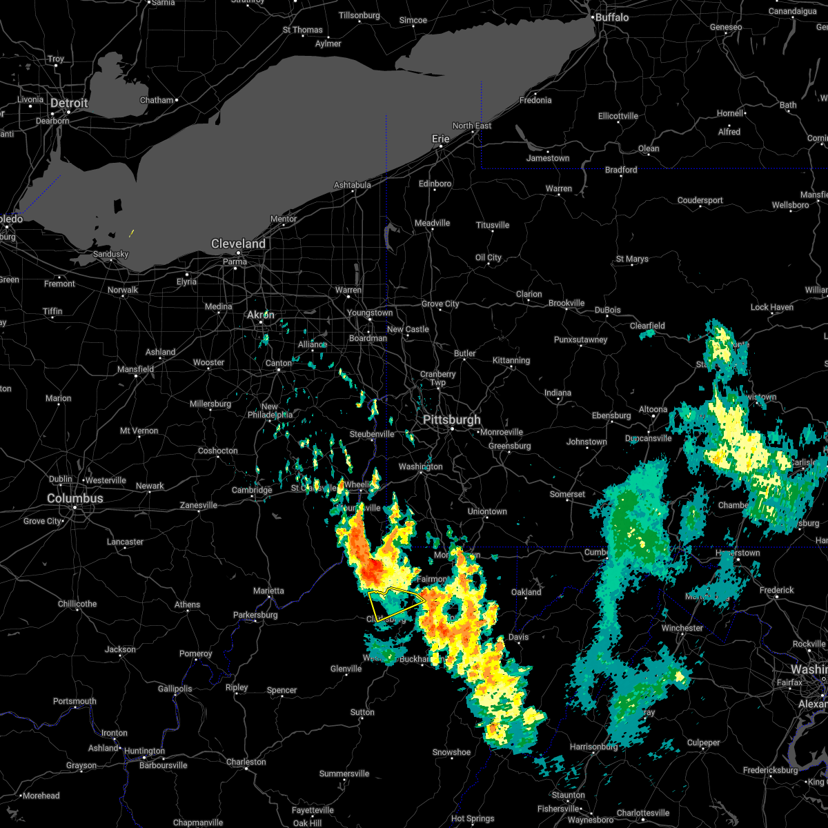 Interactive Hail Maps Hail Map for Shinnston, WV