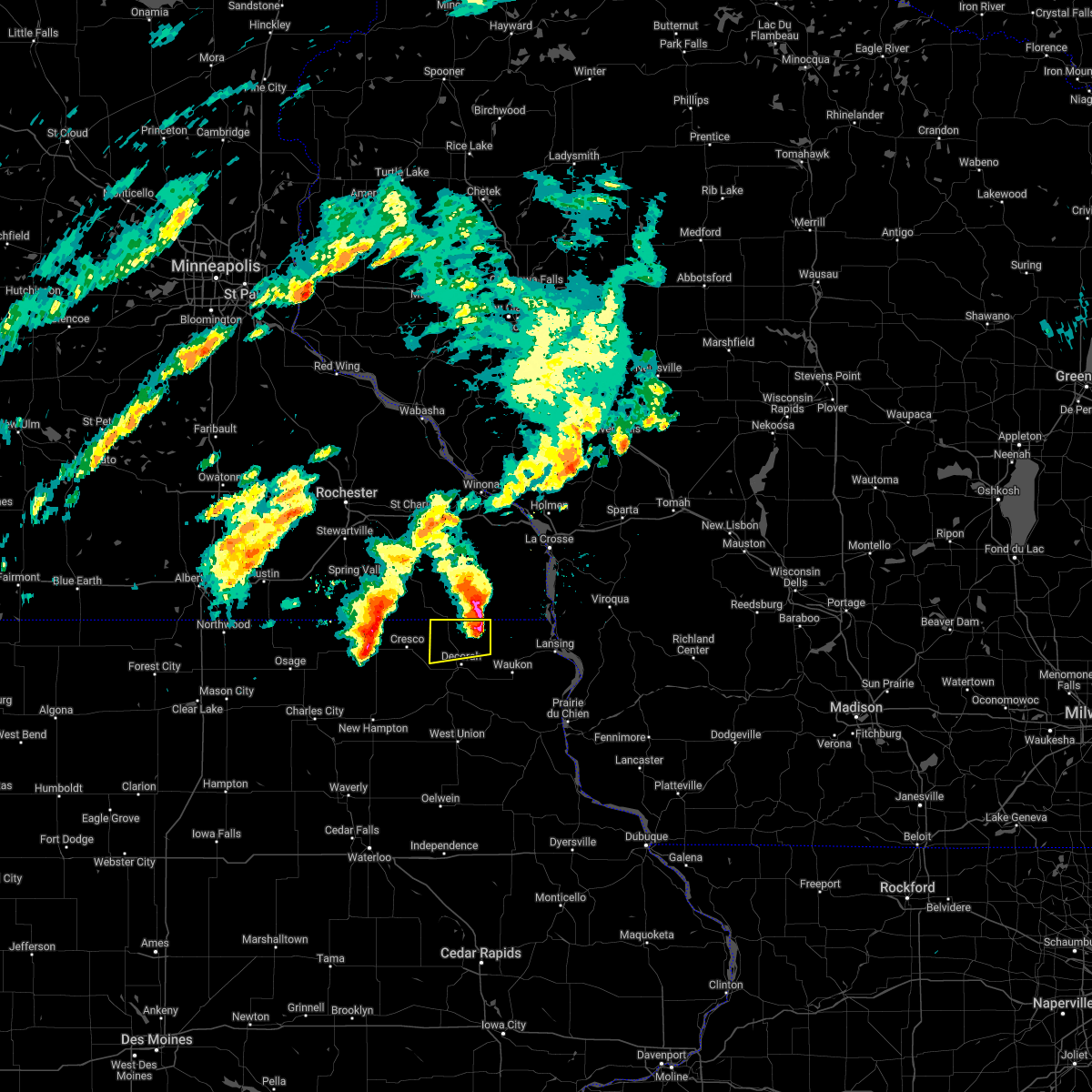 Interactive Hail Maps Hail Map for Burr Oak, IA