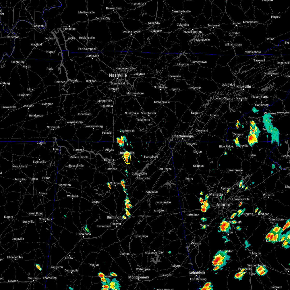 Interactive Hail Maps Hail Map for Huntsville, AL
