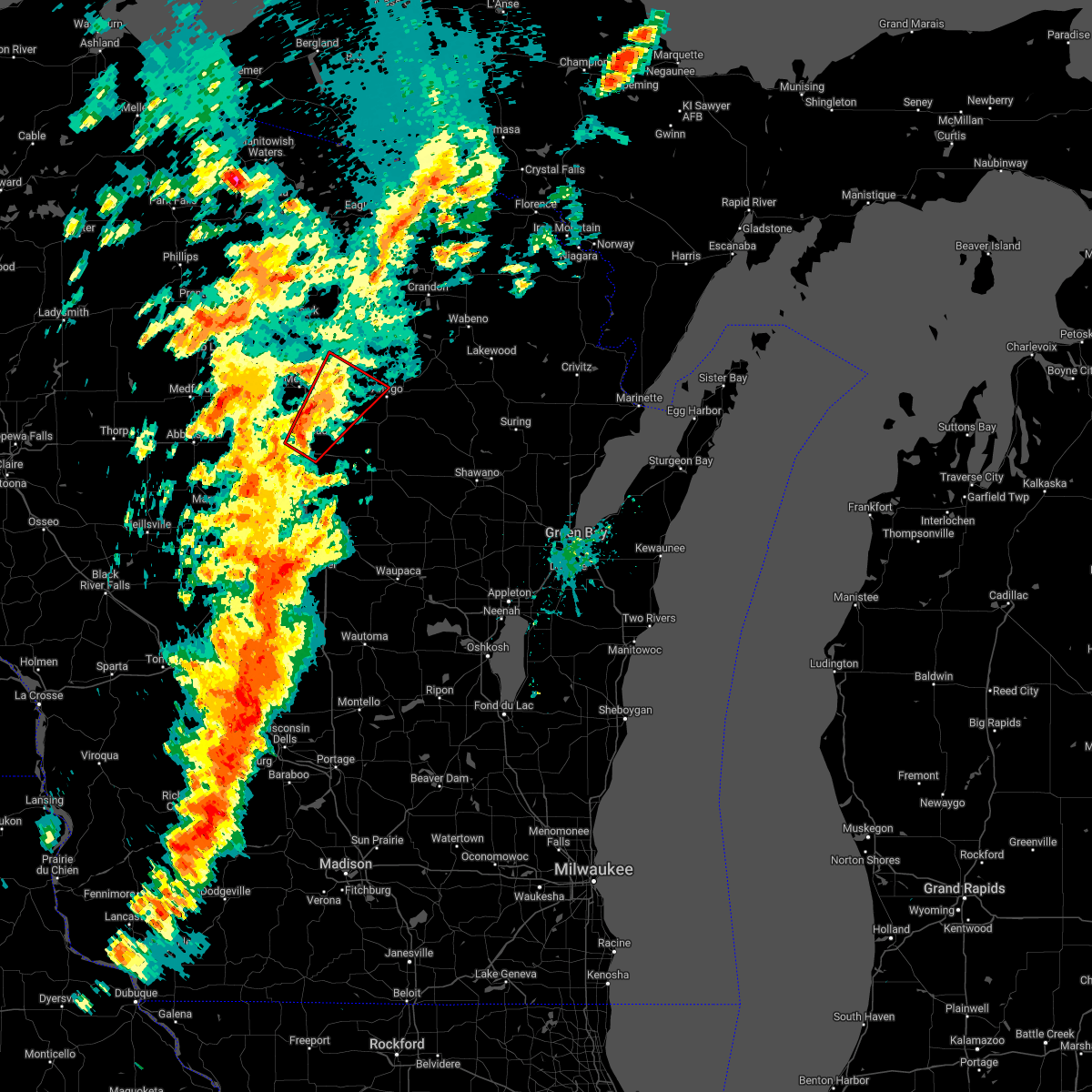 Interactive Hail Maps Hail Map for Wausau, WI