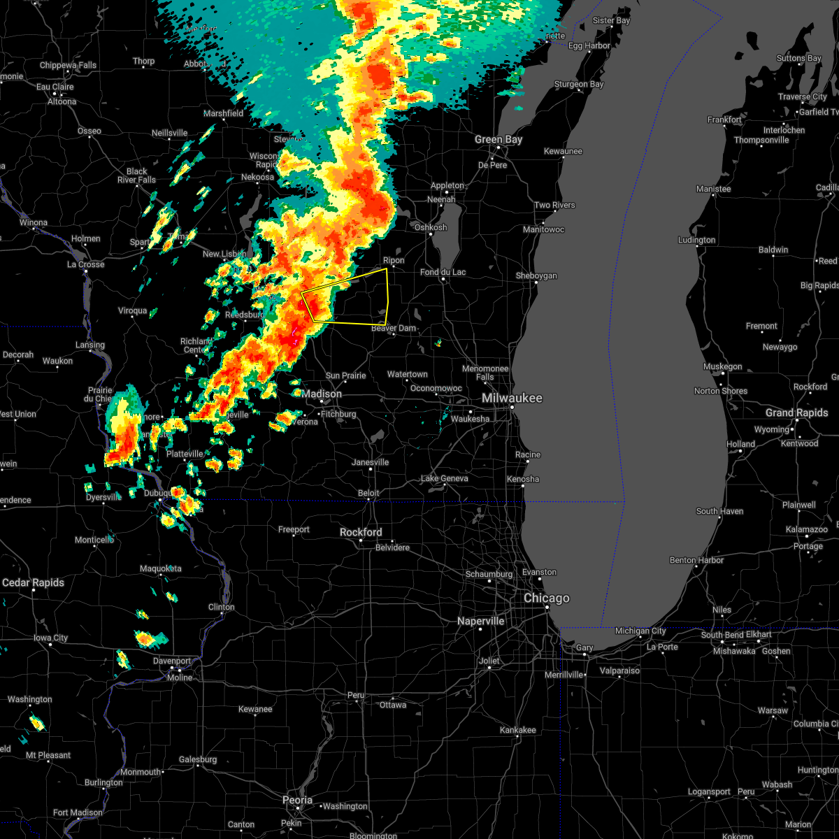 Interactive Hail Maps Hail Map for Cambria, WI