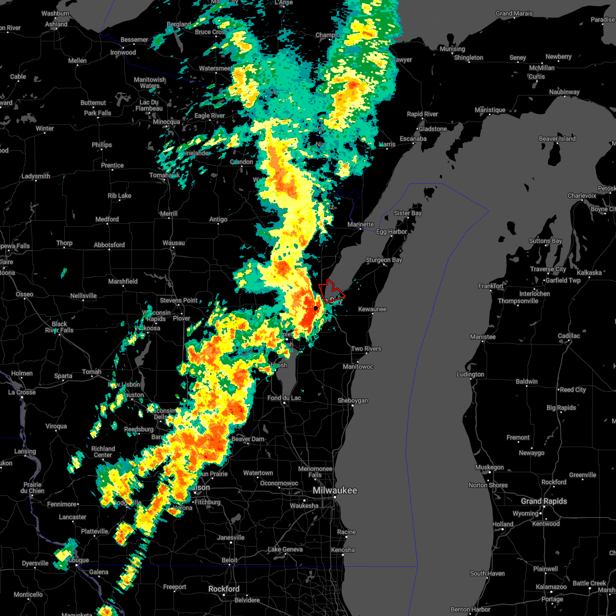 Interactive Hail Maps Hail Map for Suamico, WI