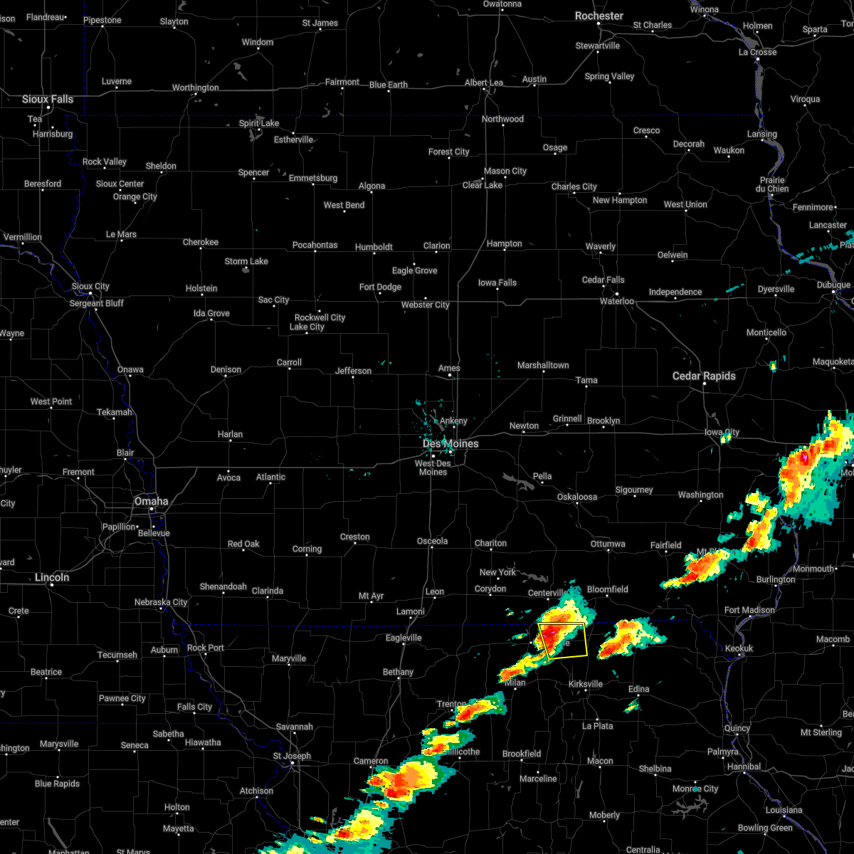 Interactive Hail Maps Hail Map for Livonia, MO