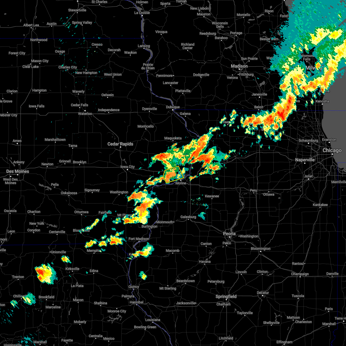 Interactive Hail Maps Hail Map for Davenport, IA