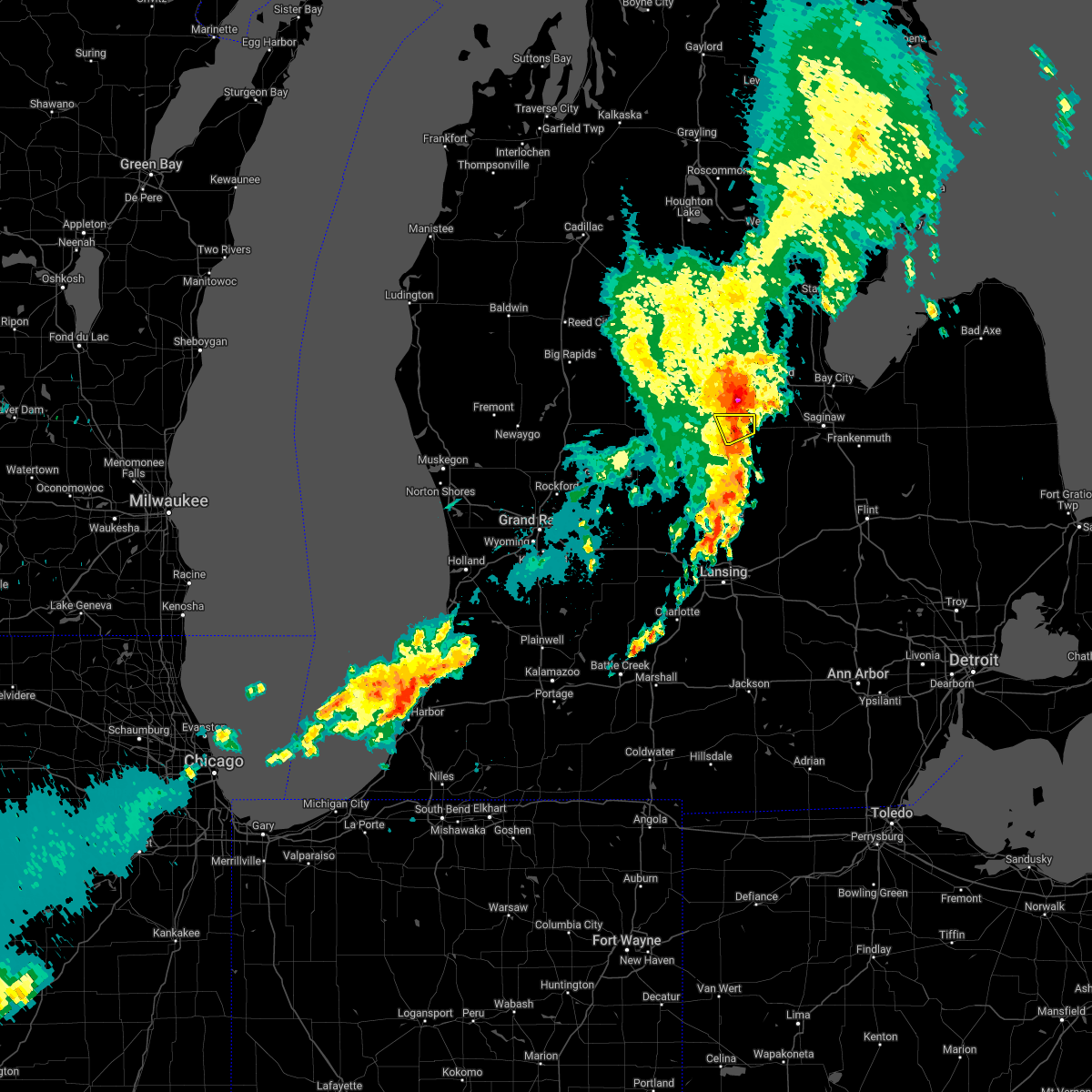 Interactive Hail Maps Hail Map for Breckenridge, MI