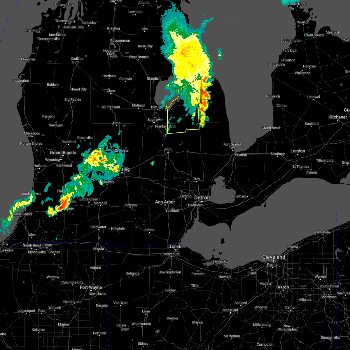 Interactive Hail Maps Hail Map for Mayville, MI