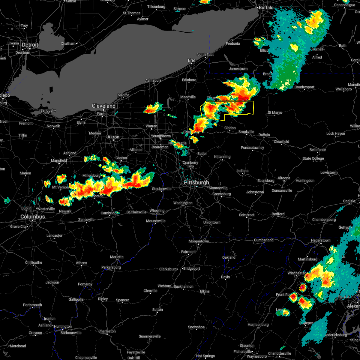 Interactive Hail Maps Hail Map for Cooperstown, PA